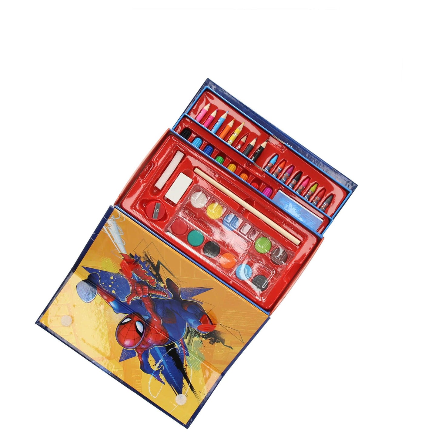 Spiderman Schreib und Mal set – Kreatives Set Kompaktes Set mit Stiften und Zubehör