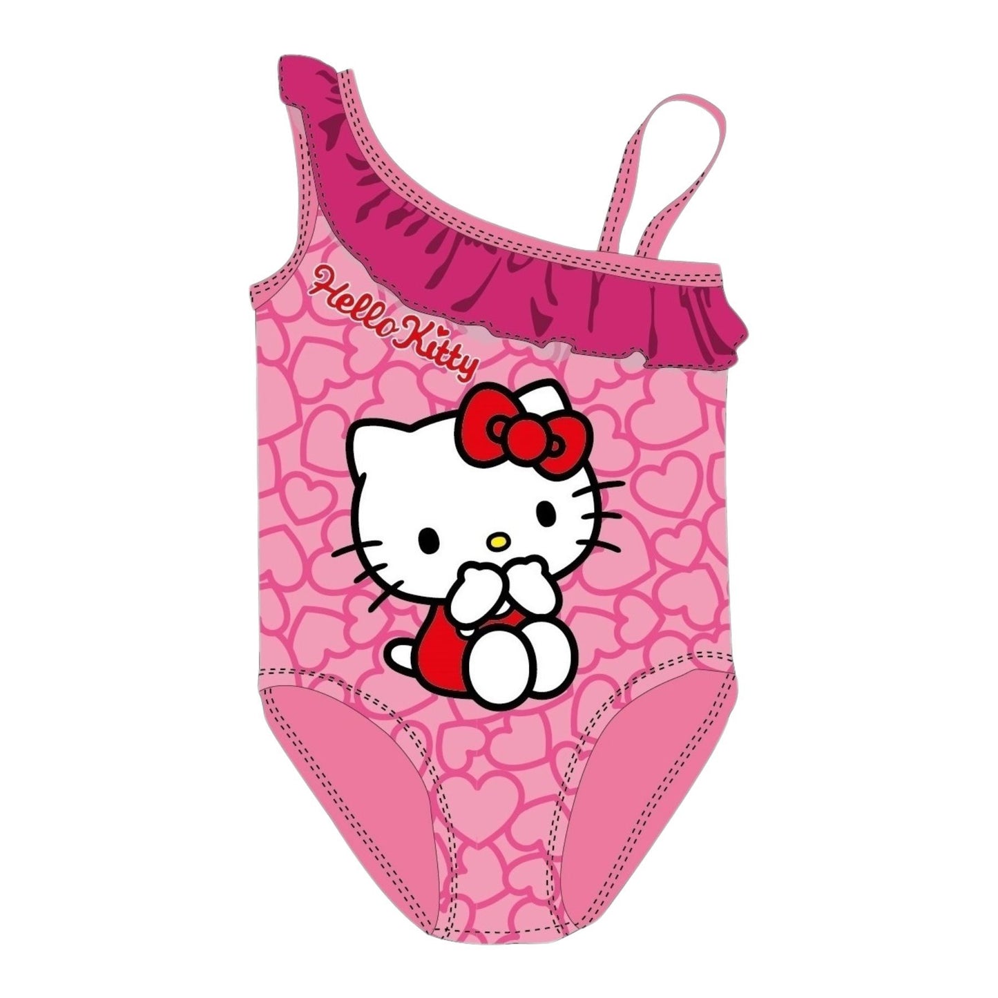 Hello Kitty Kinder Badeanzug – Komfortabler Einteiler für Pool & Strand