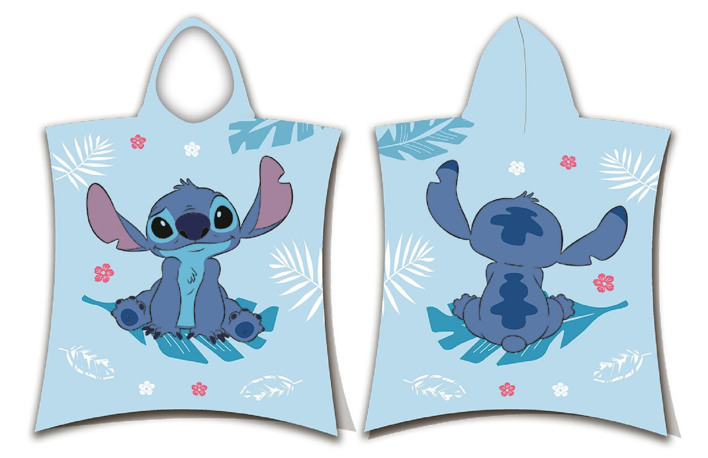 Lilo & Stitch Kinder-Strandponcho aus Baumwolle 50x115 cm