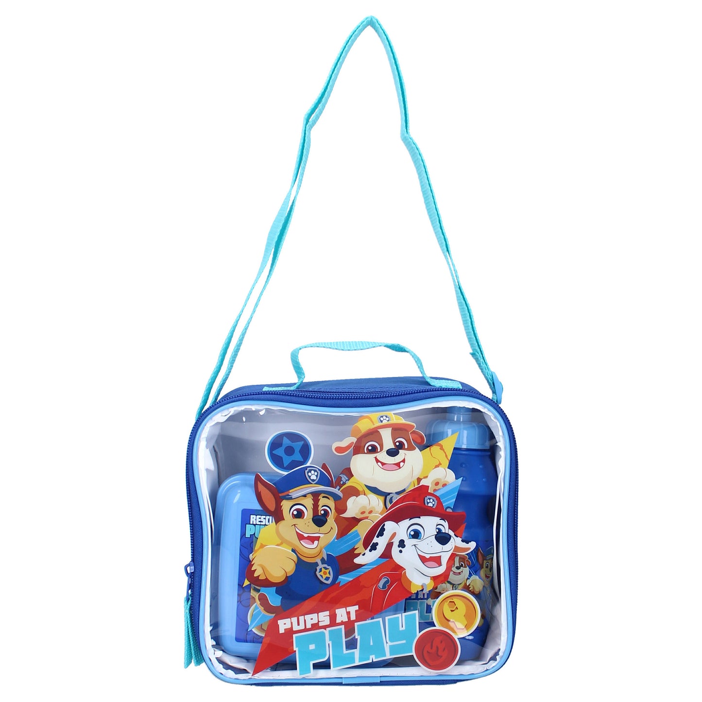 PAW Patrol Brotdosen-Set Schul-Lunchtasche mit Schultergurt & Zubehör