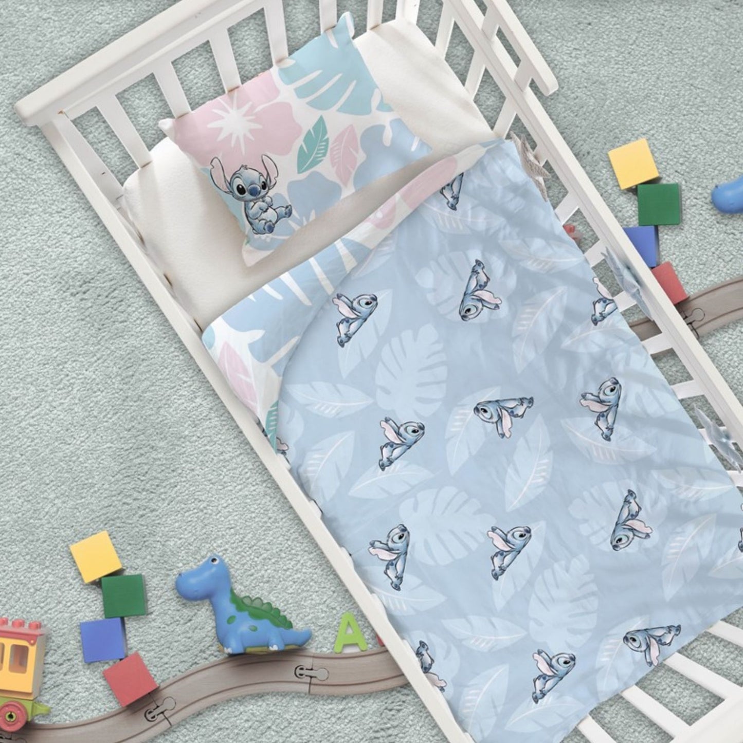 Lilo & Stitch Baumwolle Bettbezug – Bettwäsche Set 100 x 140 cm + 40 x 60 cm für Kinder