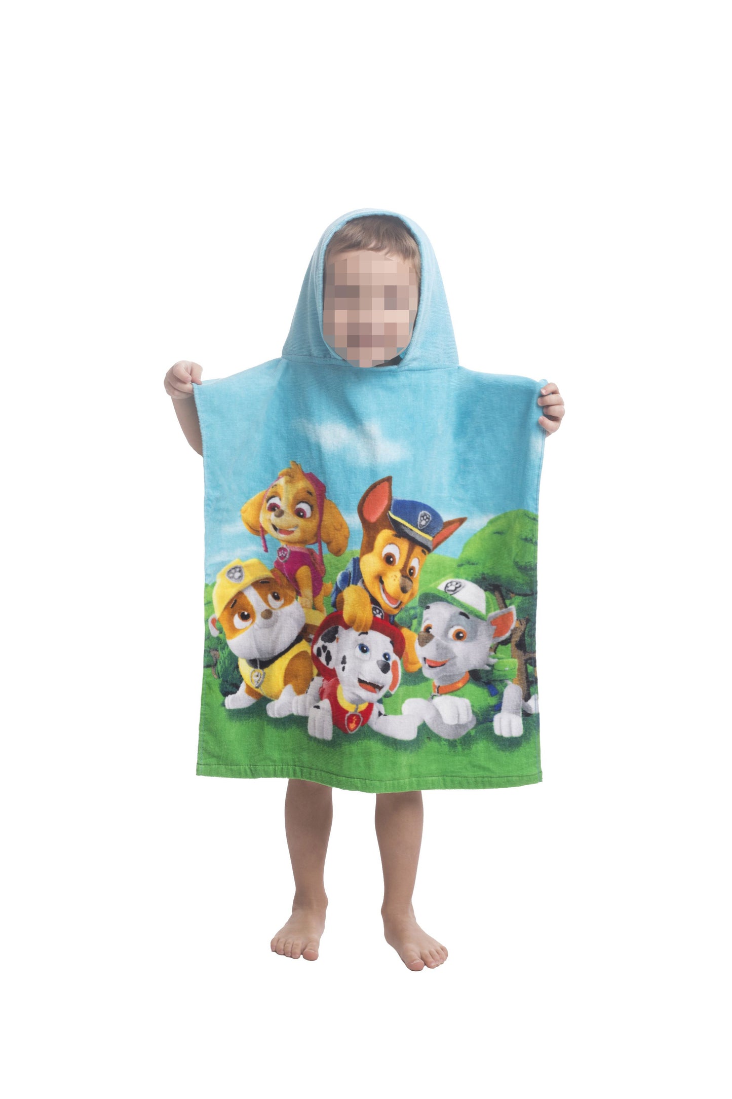 Paw Patrol Badeponcho für Kinder Hochwertiger Frottee aus 100 % Baumwolle