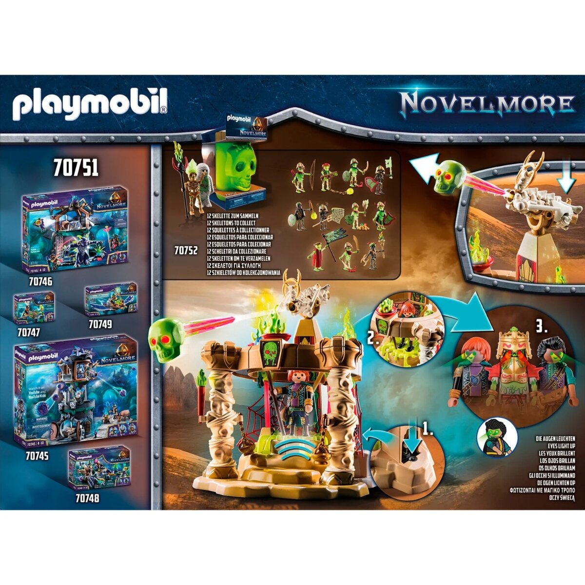 PLAYMOBIL Skelettarmee Tempel – Action Set mit Fallen & Schatz