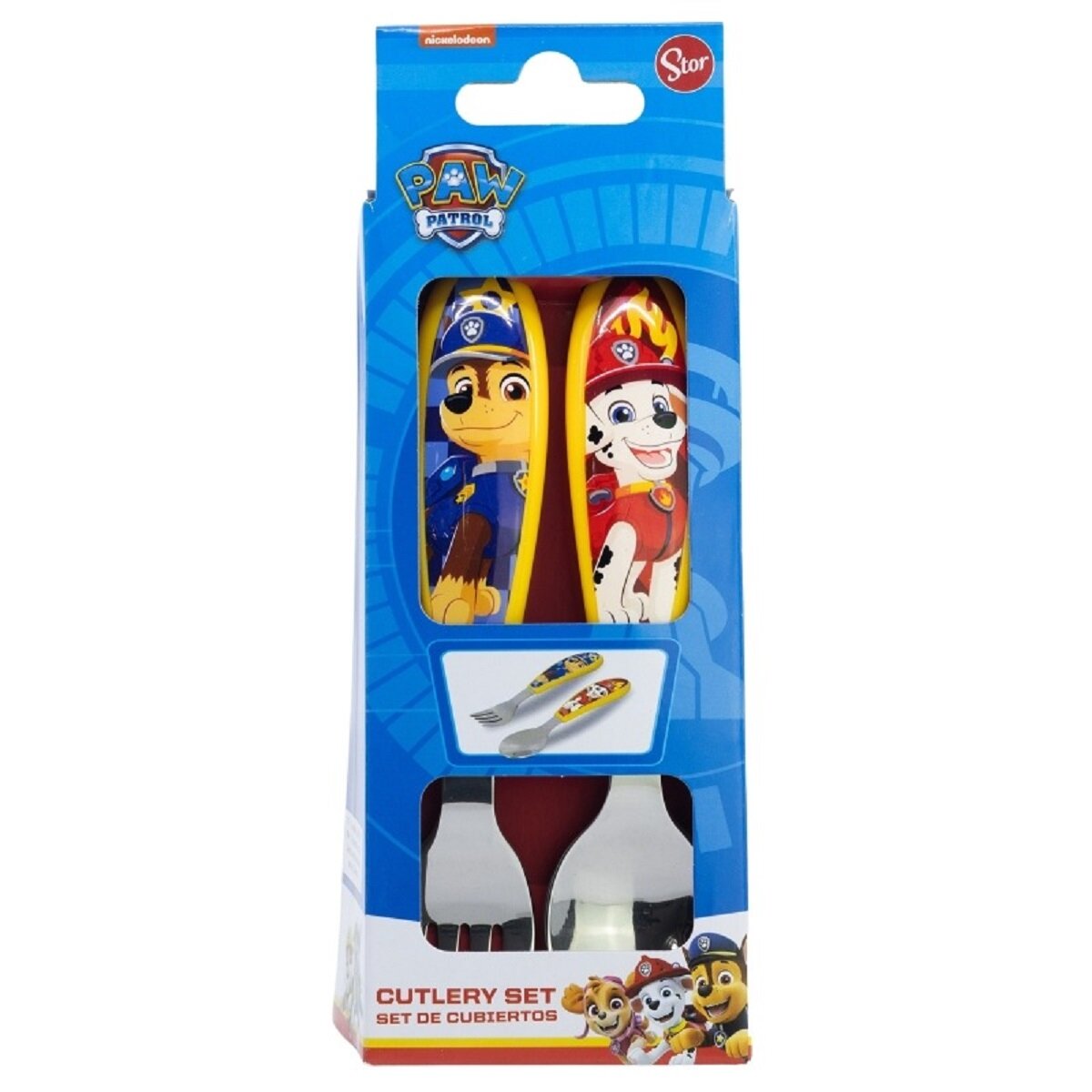 Paw Patrol Kinderbesteck Set 2-teilig – Löffel & Gabel mit Motivgriffen