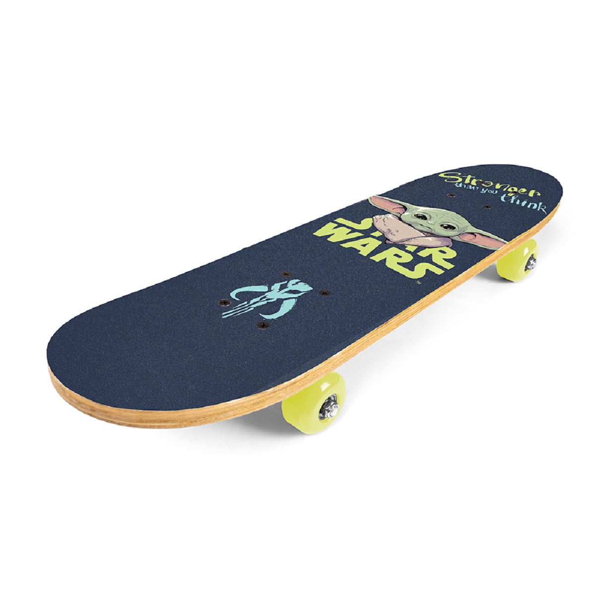 Star Wars Holz-Skateboard Mandalorian Robustes 9-Schichten Ahorn