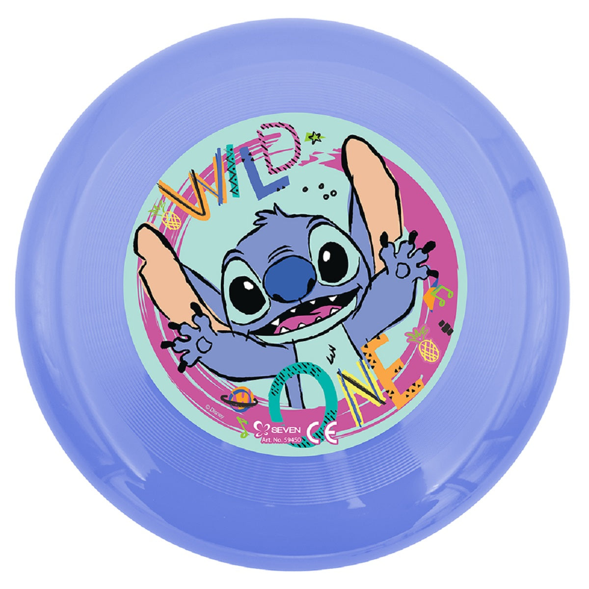 Disney Stitch Frisbee Wurfscheibe 23 cm leichtes Spielzeug für Freizeit Urlaub und Ausflüge