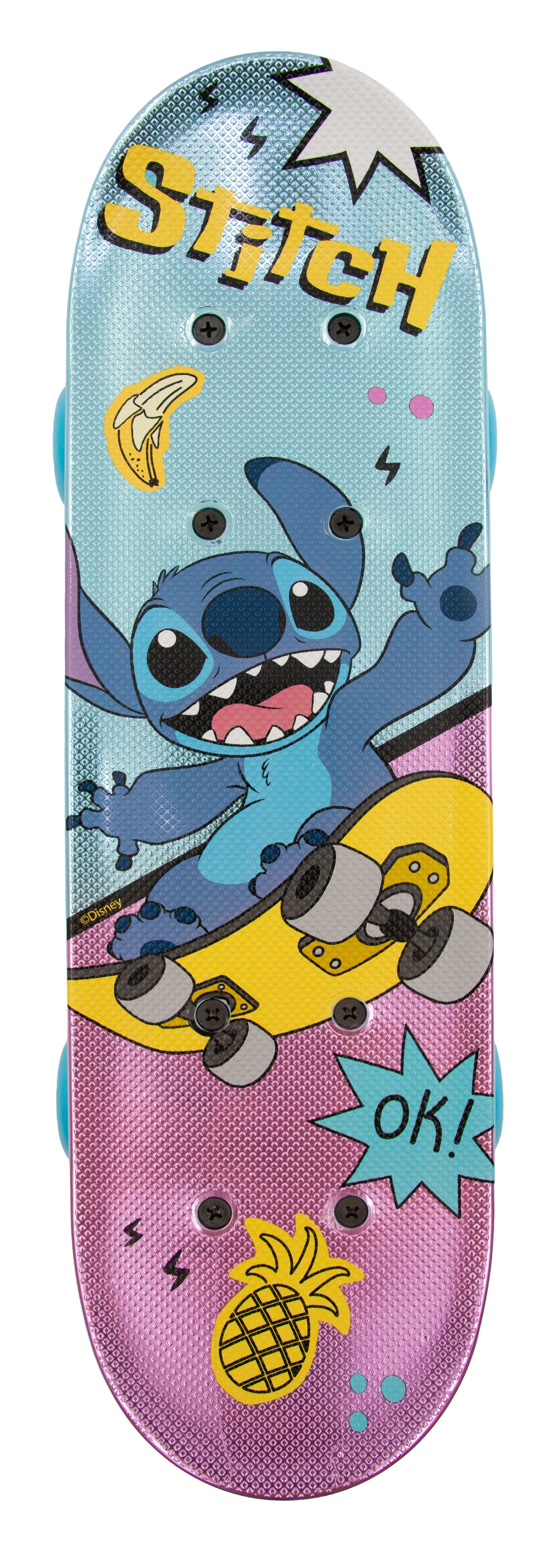 Lilo & Stitch Skateboard für Kinder 17 Zoll mit Stahlkugellagern & rutschfester Oberfläche Ideal für Anfänger