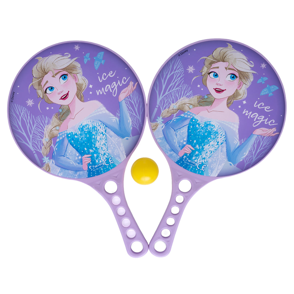 Disney Frozen 2 Stück Kinder Paddles mit Ball Freizeitspiel für Beach Park Garten und Urlaub