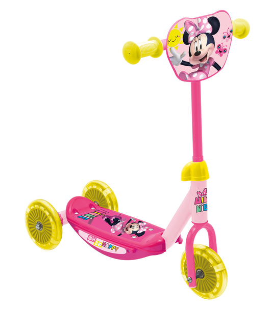 Disney Minnie Mouse 3-Rad Baby Scooter, Verstellbar, Mit Rutschfester Plattform