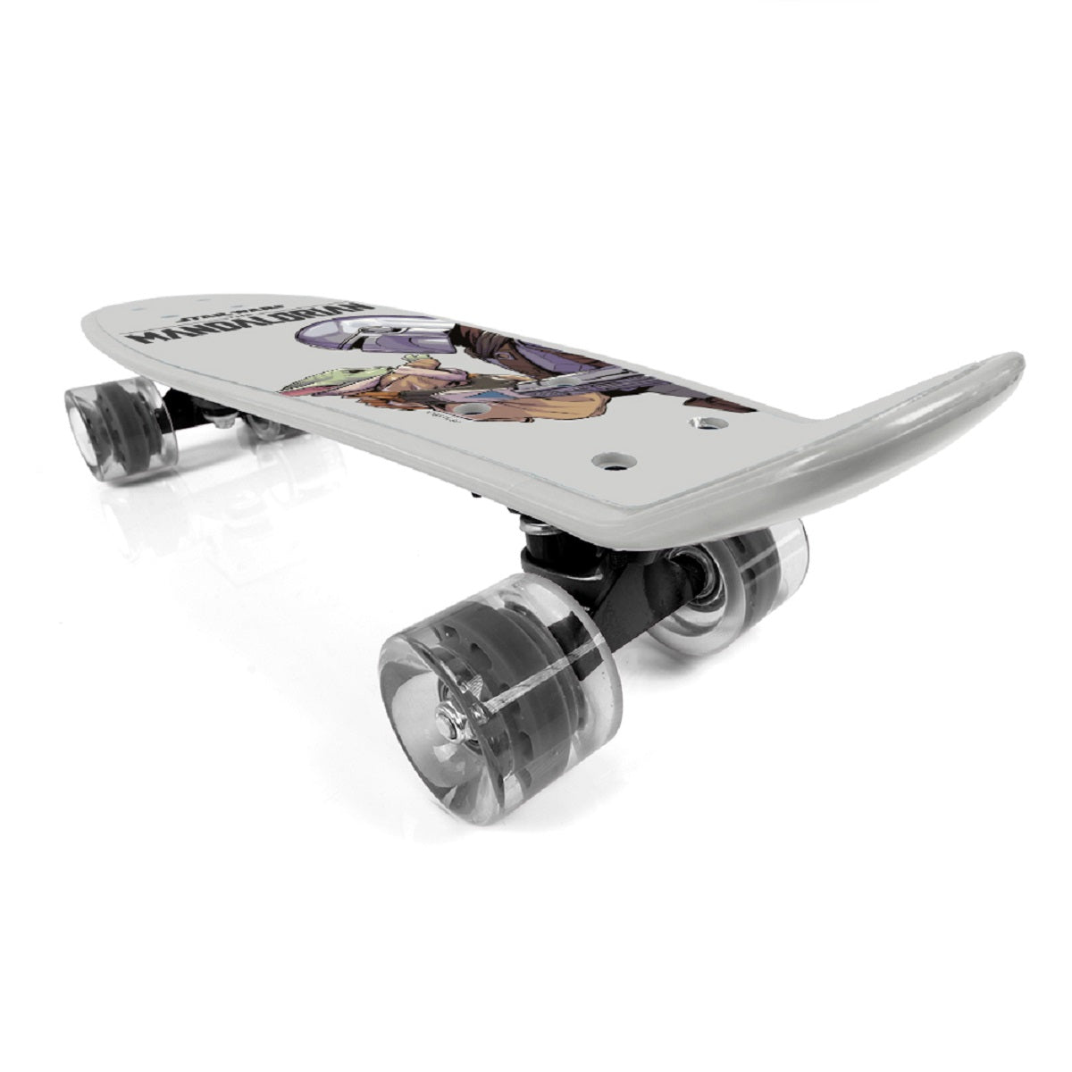 Star Wars Mandalorian Pennyboard Kompaktes Design aus Polypropylen mit Aluminium-Achsen