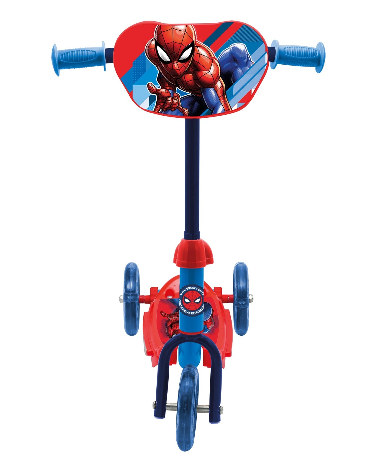 Spiderman Baby Scooter mit 3 Rädern – sicher & stabil für Fahranfänger bis max. 20 kg Körpergewicht