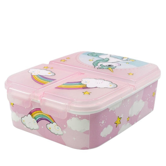 Kinder Brotdose – Lunchbox mit 3 Fächern & tollem Design