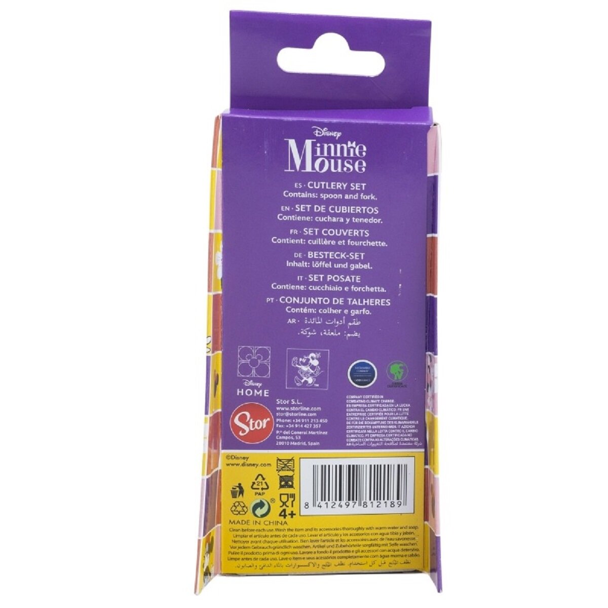 Disney Mickey Mouse Kinderbesteck Set 2-teilig – Löffel & Gabel mit Motivgriffen