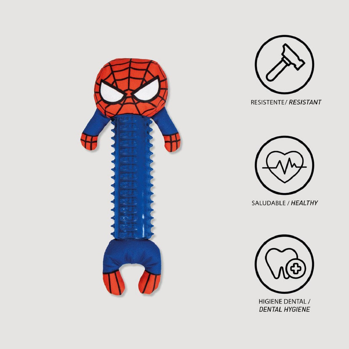 Spiderman Hundespielzeug – Robuster Beißspielzeug aus TPR für Zahnpflege
