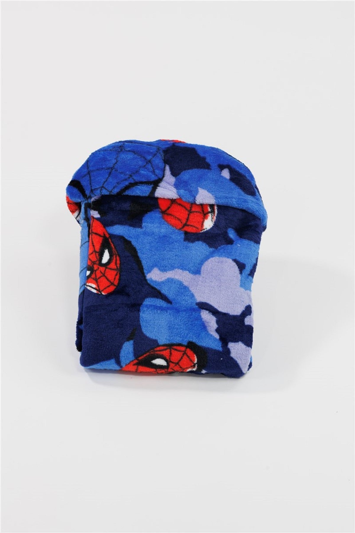 Spiderman Kuscheldecke mit Kapuze für Kinder – weich & wärmend – 120x150 cm