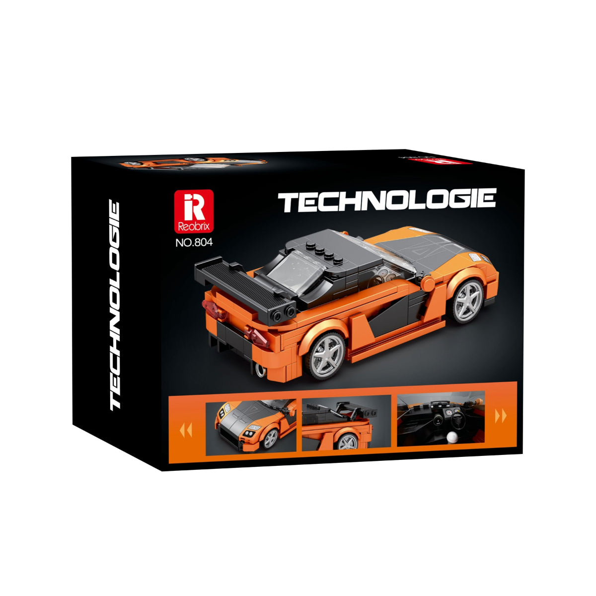 Reobrix 804 Sportwagen 1:24 Klemmbaustein Auto 367 Teile ab 14