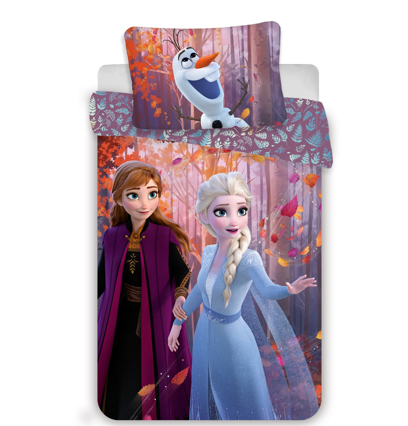 Disney Frozen Baumwolle Bettwäsche Bettbezug 140x200 cm & Kissenbezug 70x90 cm