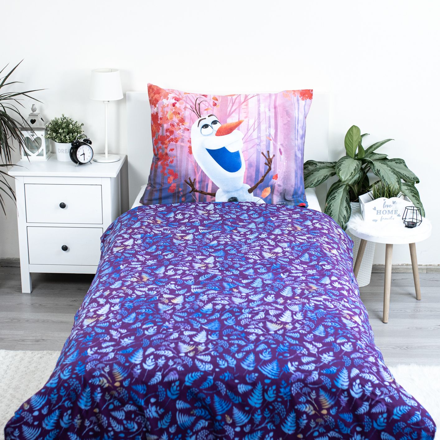 Disney Frozen Baumwolle Bettwäsche Bettbezug 140x200 cm & Kissenbezug 70x90 cm