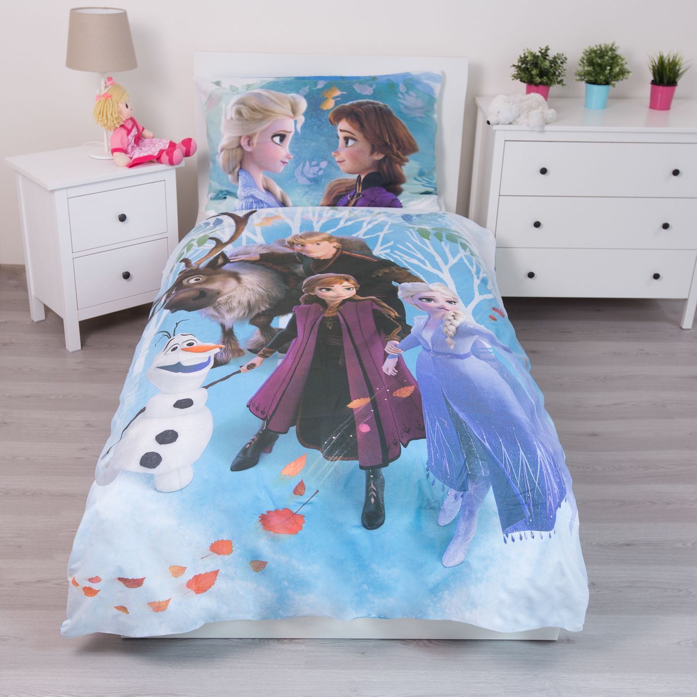 Disney Frozen Bettwäsche-Set – Kuschelige Baumwolle, 140x200 cm & 70x90 cm