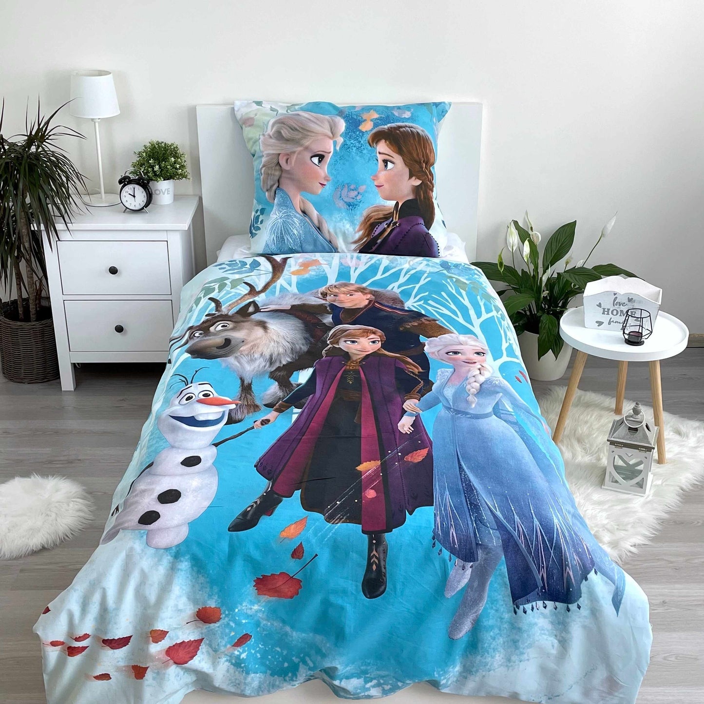 Disney Frozen Bettwäsche-Set – Kuschelige Baumwolle, 140x200 cm & 70x90 cm