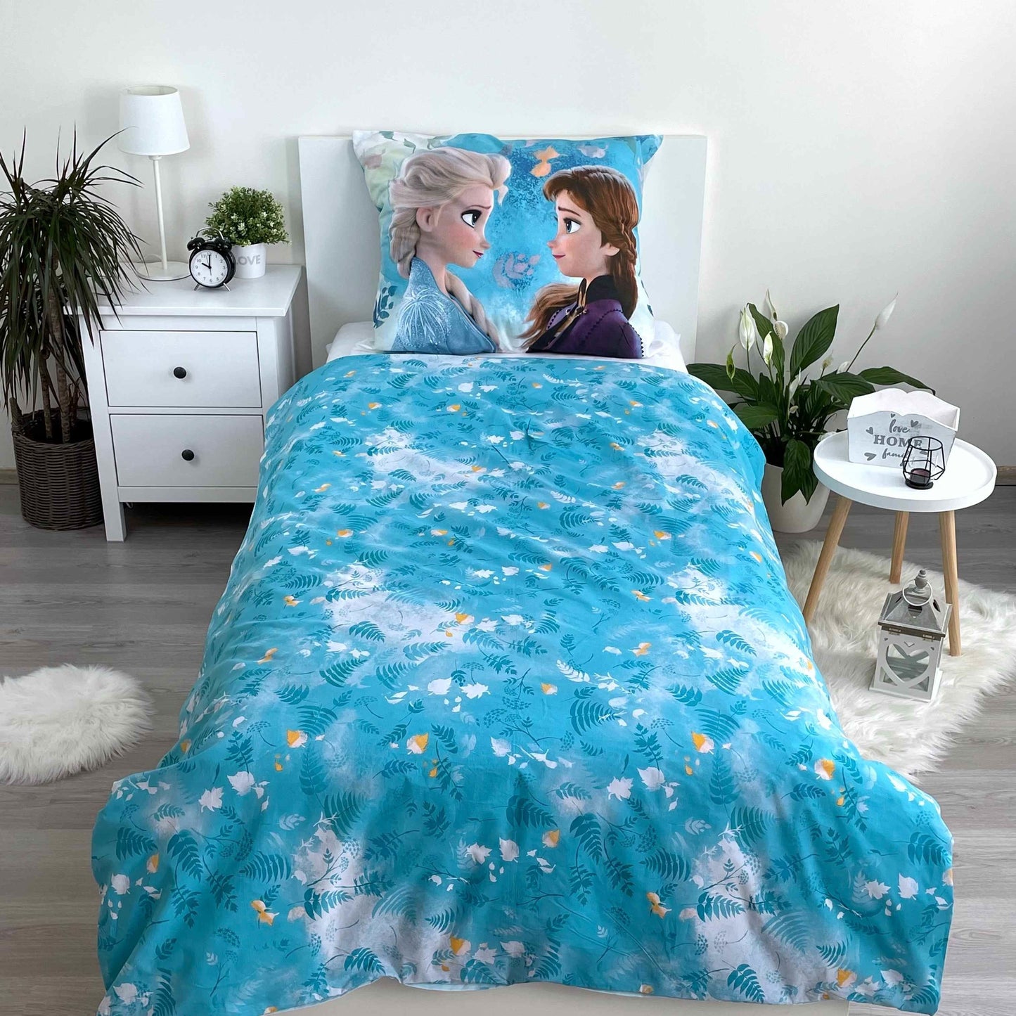 Disney Frozen Bettwäsche-Set – Kuschelige Baumwolle, 140x200 cm & 70x90 cm