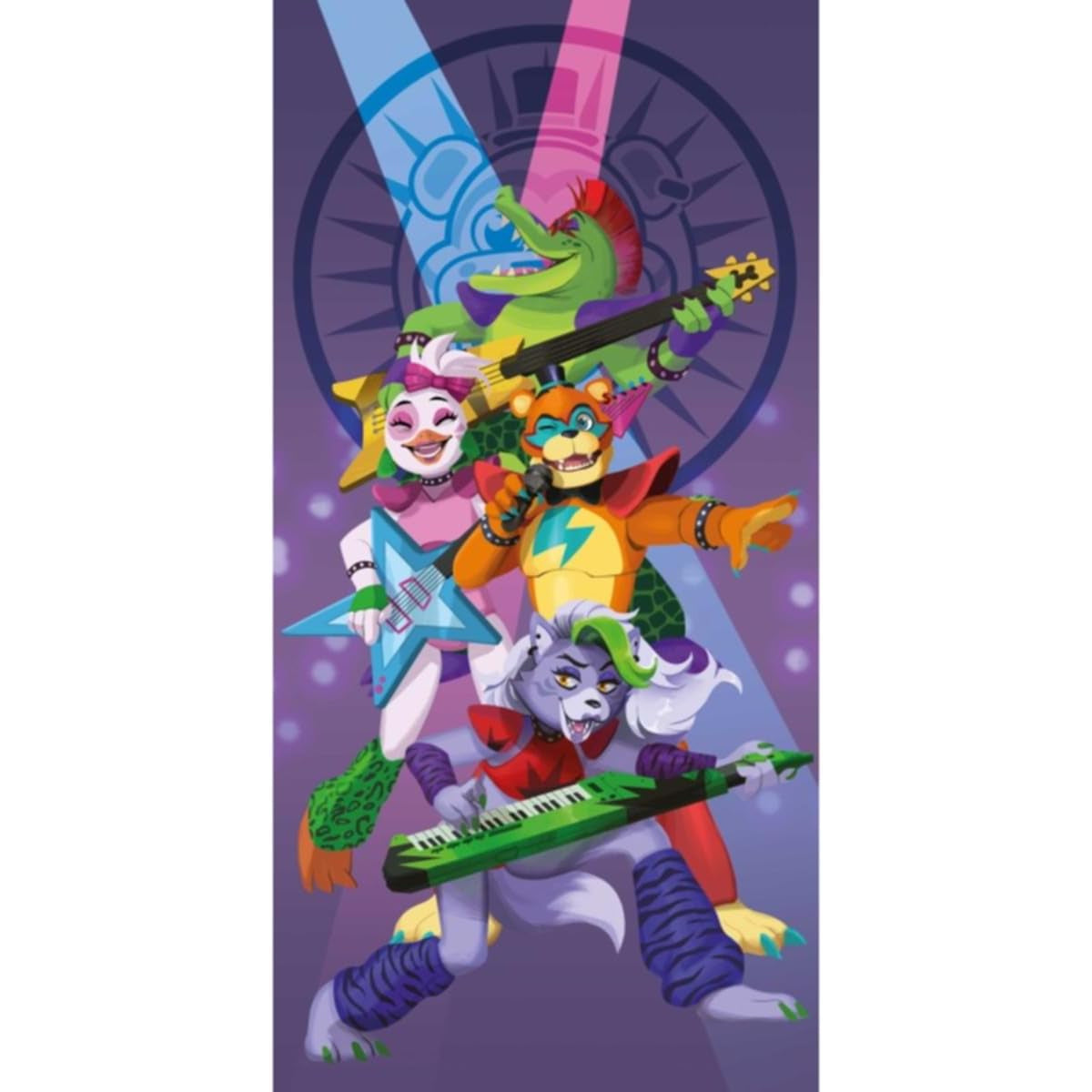 Five Nights at Freddy's Handtuch 70x140 cm Baumwolle weich Badetuch saugfähig Duschtuch