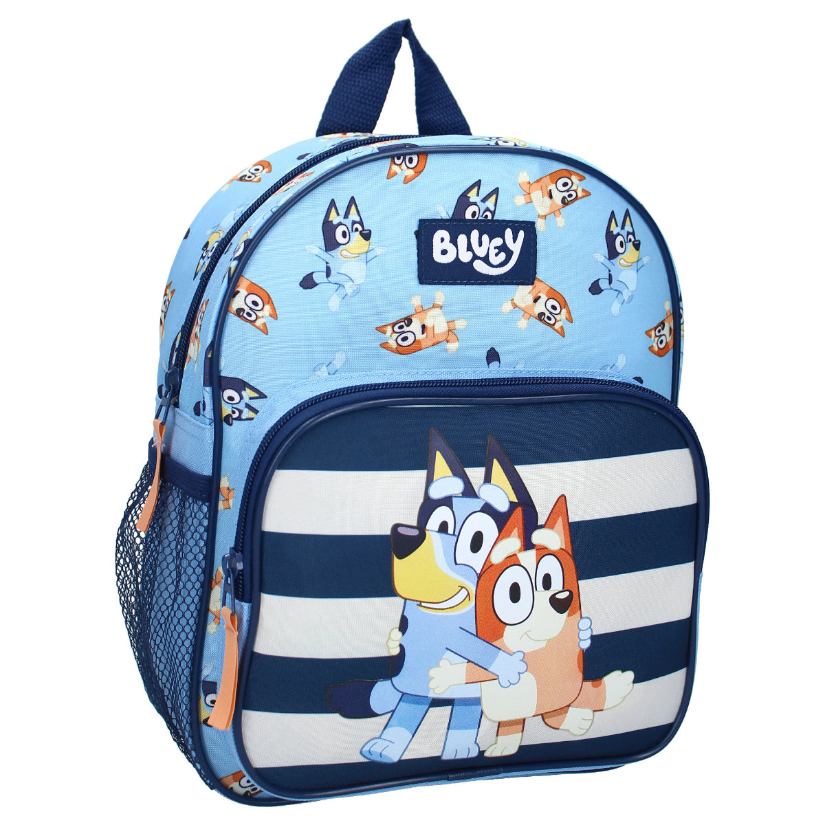 Bluey Schulrucksack Kinder – Tasche mit 2 Fächern & Seitenfächern