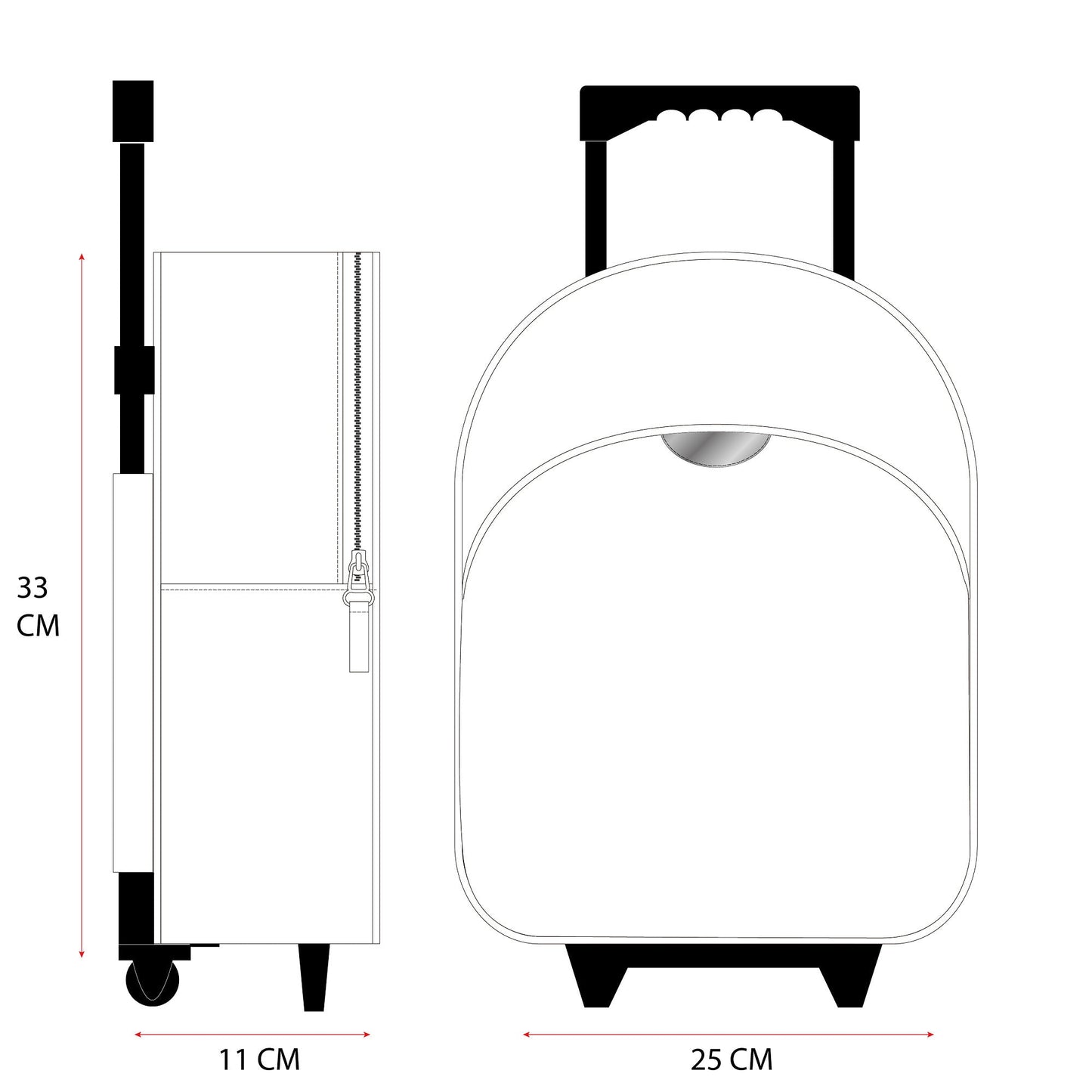 Bluey Trolley Roll-Rucksack Praktischer Schul- und Reiseruchsack für Kinder