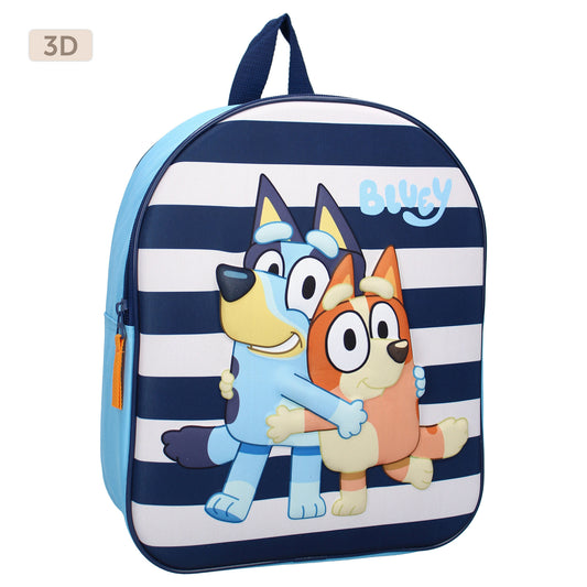 Bluey 3D Rucksack – Ideal für die Schule und Freizeit Schulrucksack mit Bluey-Motiven