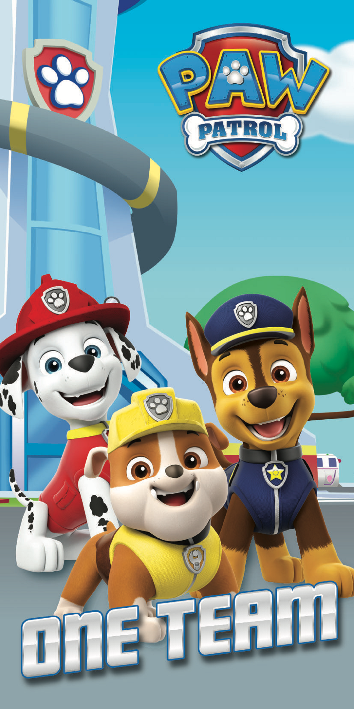 Paw Patrol Baumwolle Strandtuch Frottee Badetuch mit Premium Druck, 70x140 cm