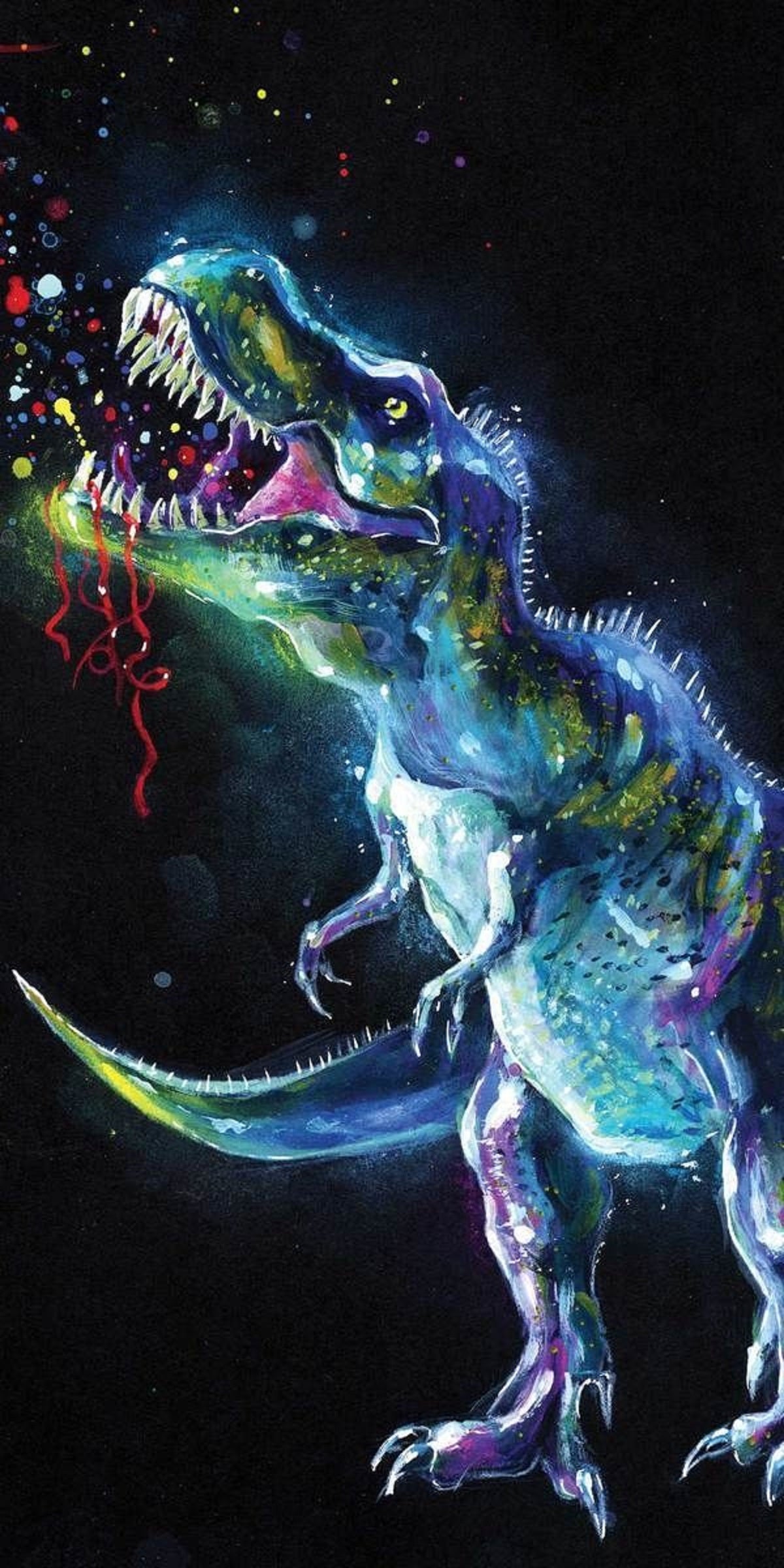 Dinosaur Baumwolle Strandtuch Frottee Badetuch mit Premium Druck, 70x140 cm