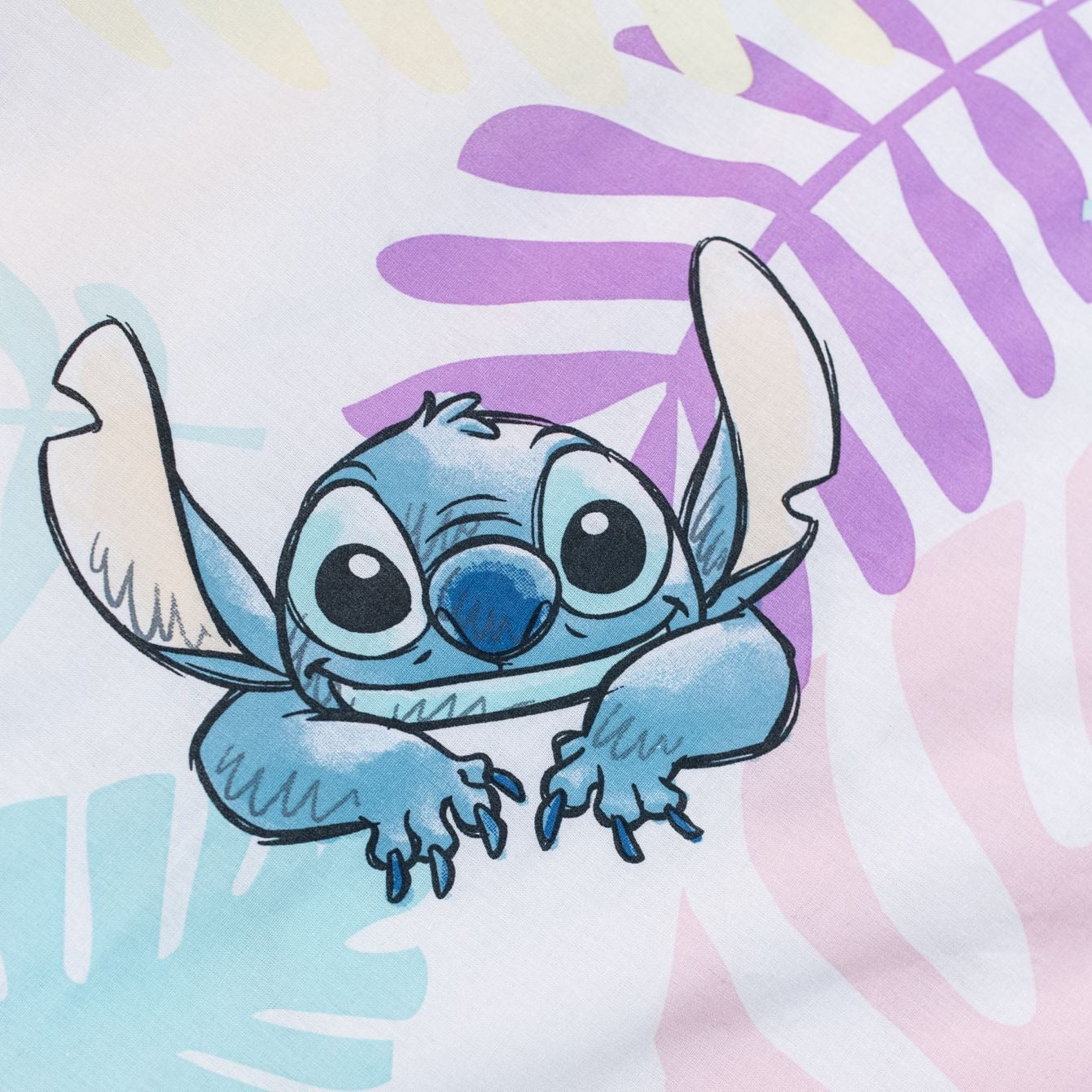Lilo & Stitch Baumwoll-Bettwäsche 140x200 cm Deckenbezug + 70x90 cm Kissenbezug mit Reißverschluss