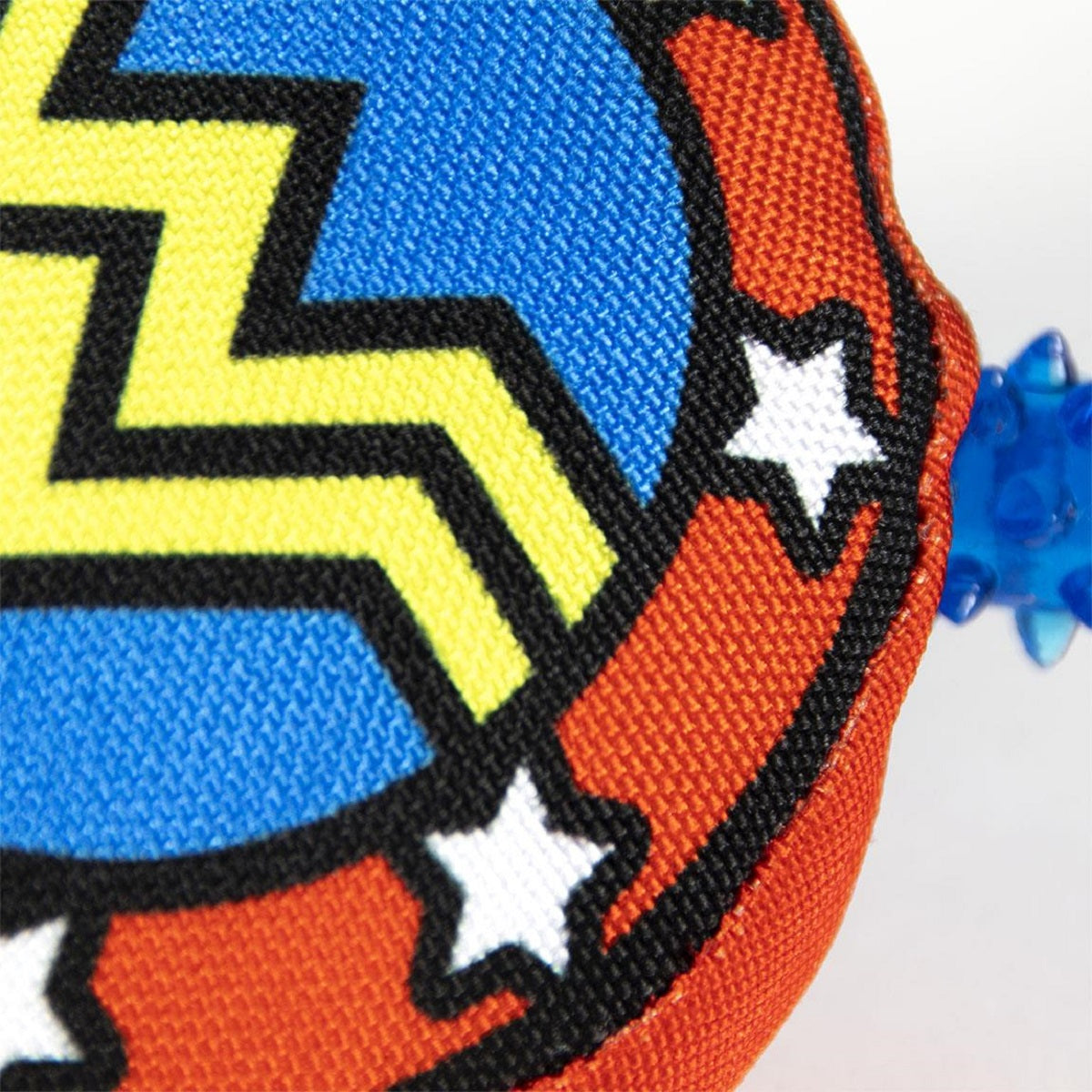 Wonder Woman Hundespielzeug – Beißring mit Quietscher & Zahnfleischmassage