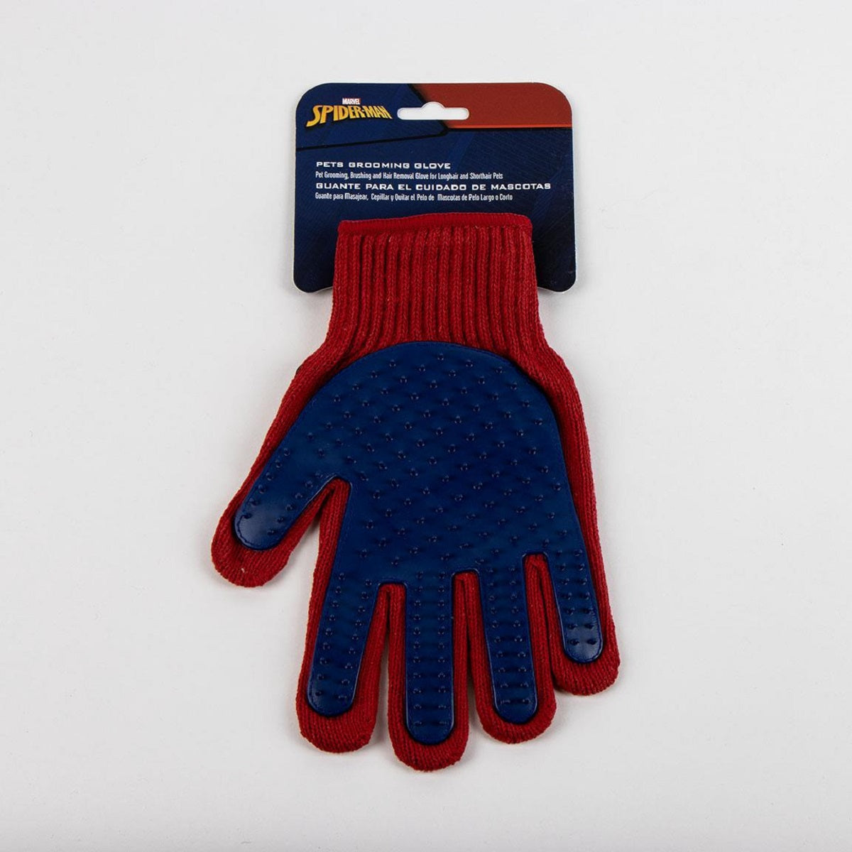 Spiderman Haustier-Bürstenhandschuh – 17 x 18 cm für glattes und glänzendes Fell