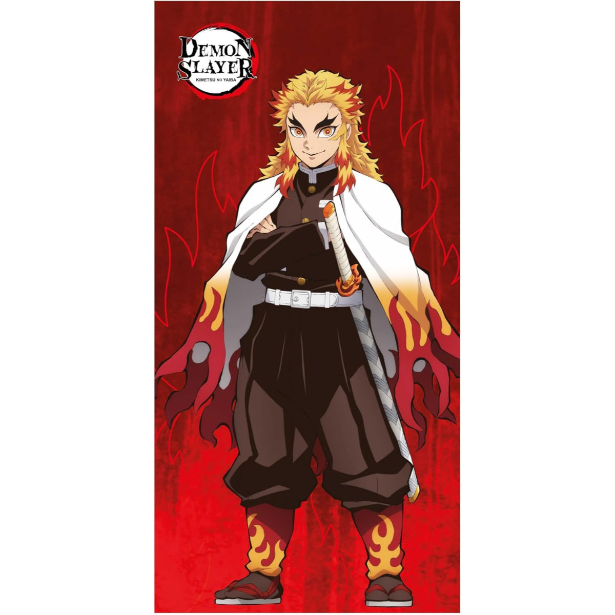 Demon Slayer Handtuch 70x140 cm Baumwolle weich Badetuch saugfähig Duschtuch