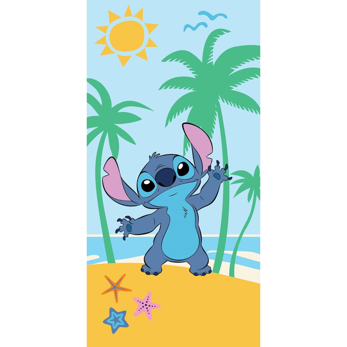Lilo & Stitch Handtuch 70x140 cm Baumwolle weich Badetuch saugfähig Duschtuch