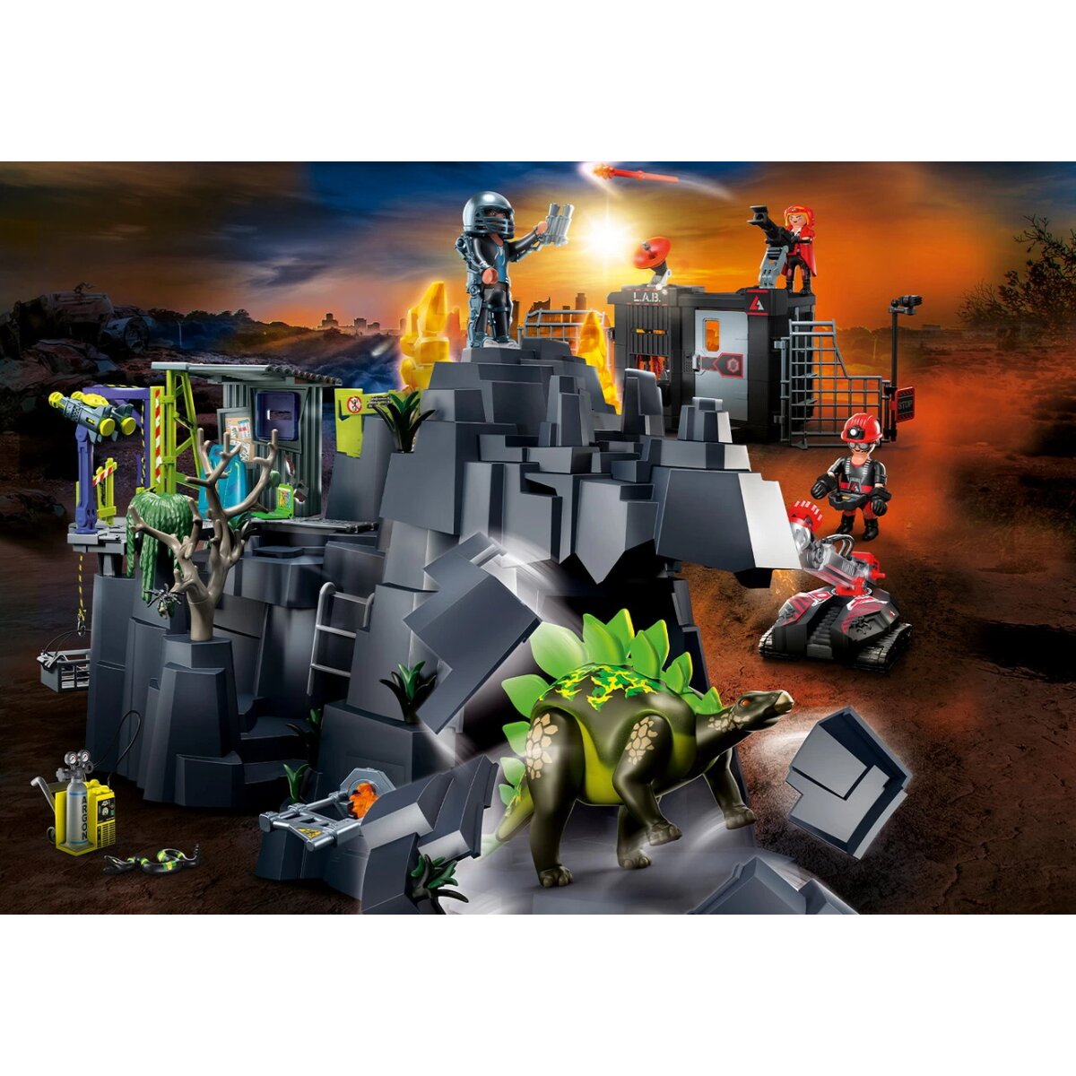 PLAYMOBIL Dino Rise – Dino Rock 70623 mit Licht & Sound