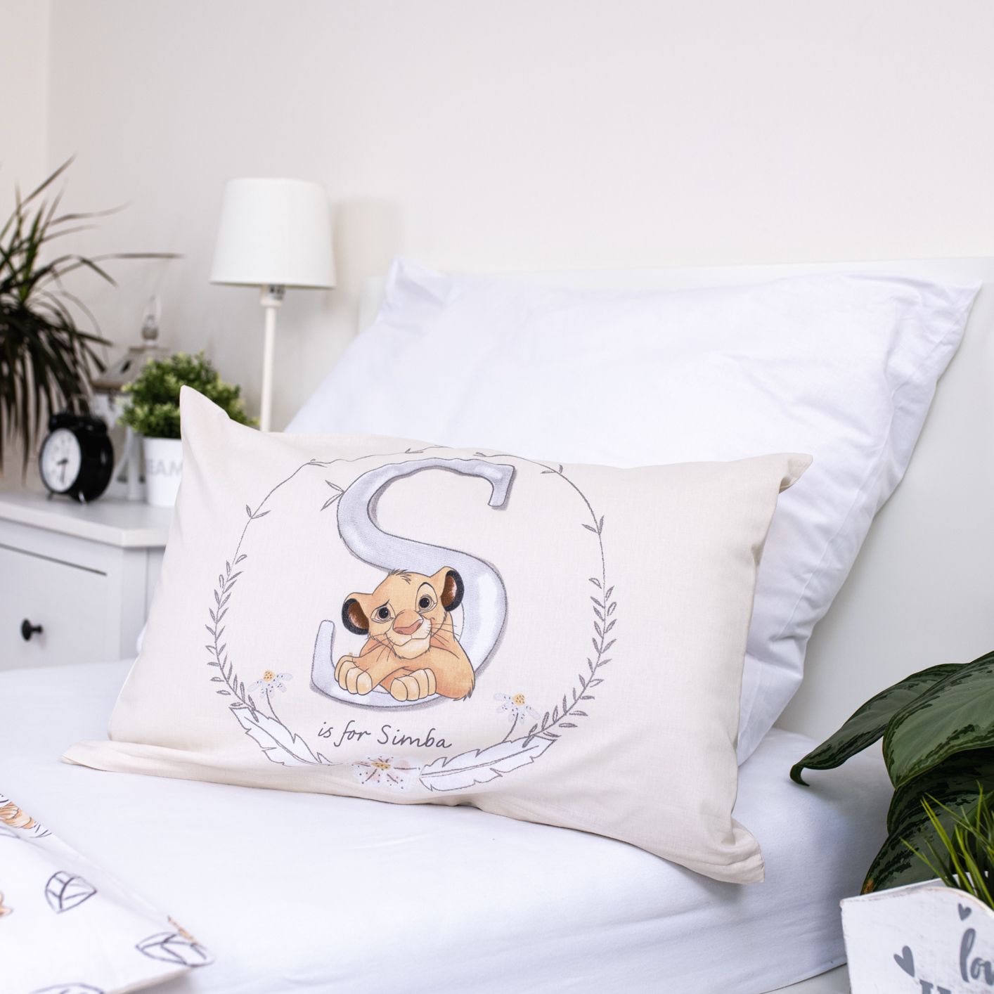 Der König der Löwen Bettwäsche-Set für Kinder – Bettbezug 100x135 cm & Kissenbezug 40x60 cm