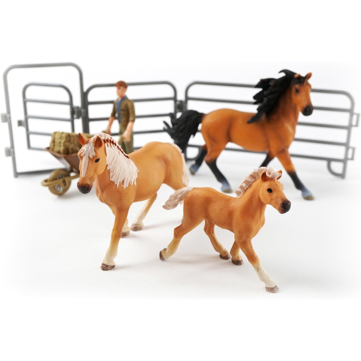 Jollity Works Pferde Spielset – Handbemalt & realistisch XL