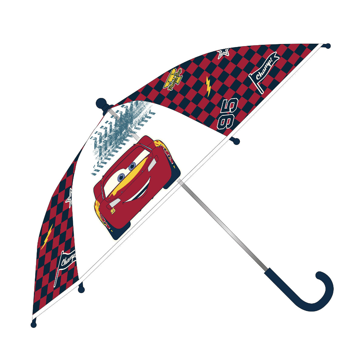 Disney Cars Lightning McQueen Kinder Regenschirm Ø 71 cm leicht für Regen Schule und Ausflüge