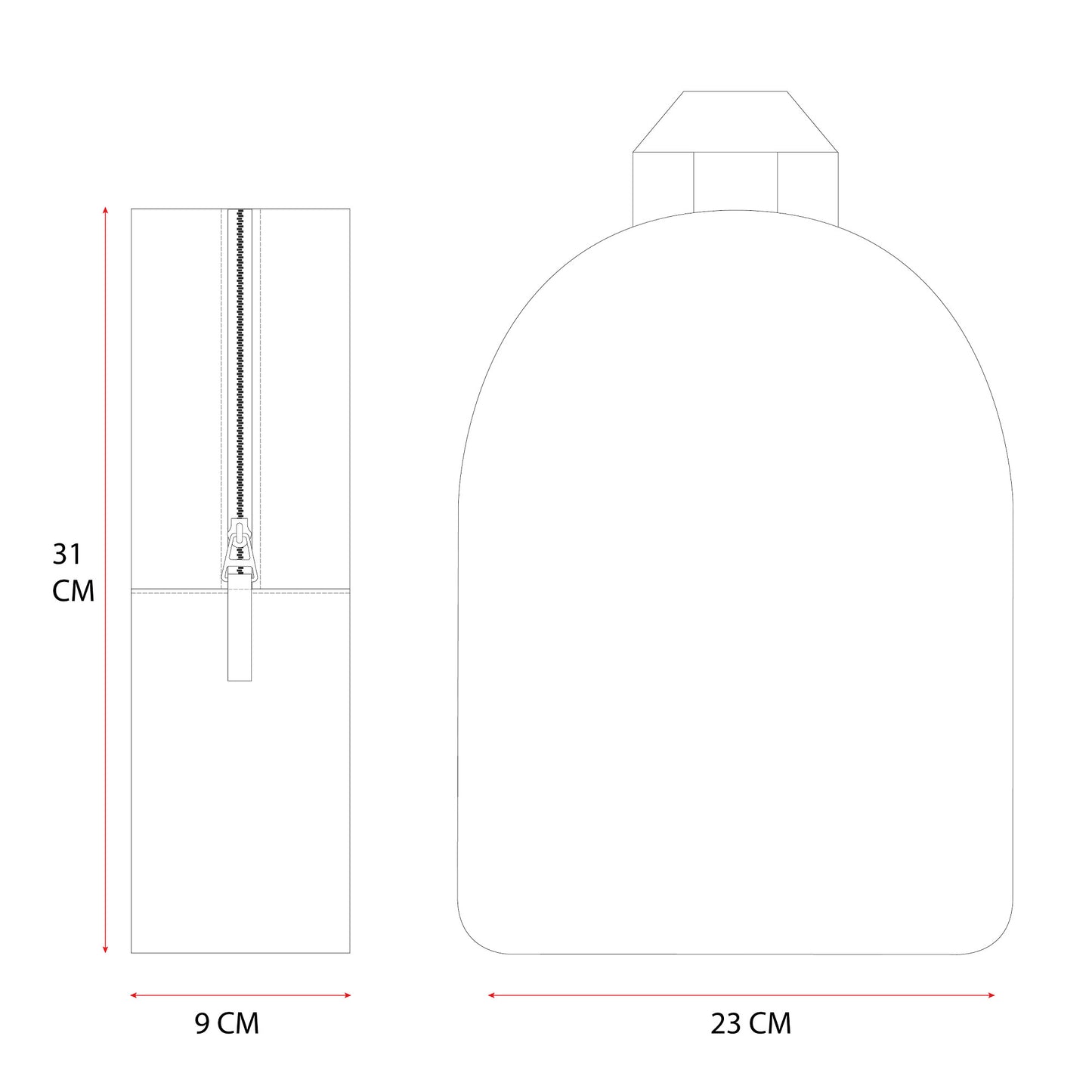 Disney 101 Dalmatiner Rucksack Stylischer Backpack mit Dalmatiner-Motiv Tasche