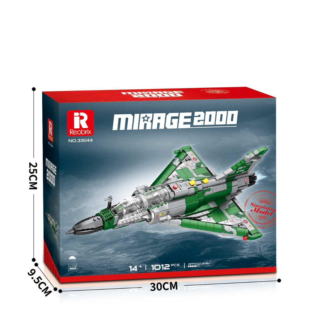 Reobrix 33044 Kampfjet 1012 Teile Klemmbaustein Modell ab 14