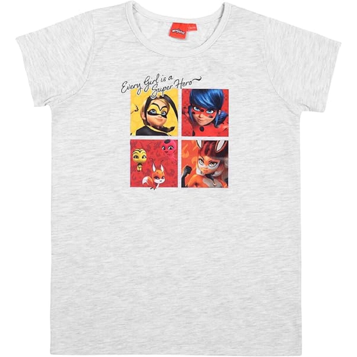Miraculous Ladybug Schlafanzug – Baumwolle Pyjama mit Kurzarm Shirt und Shorts