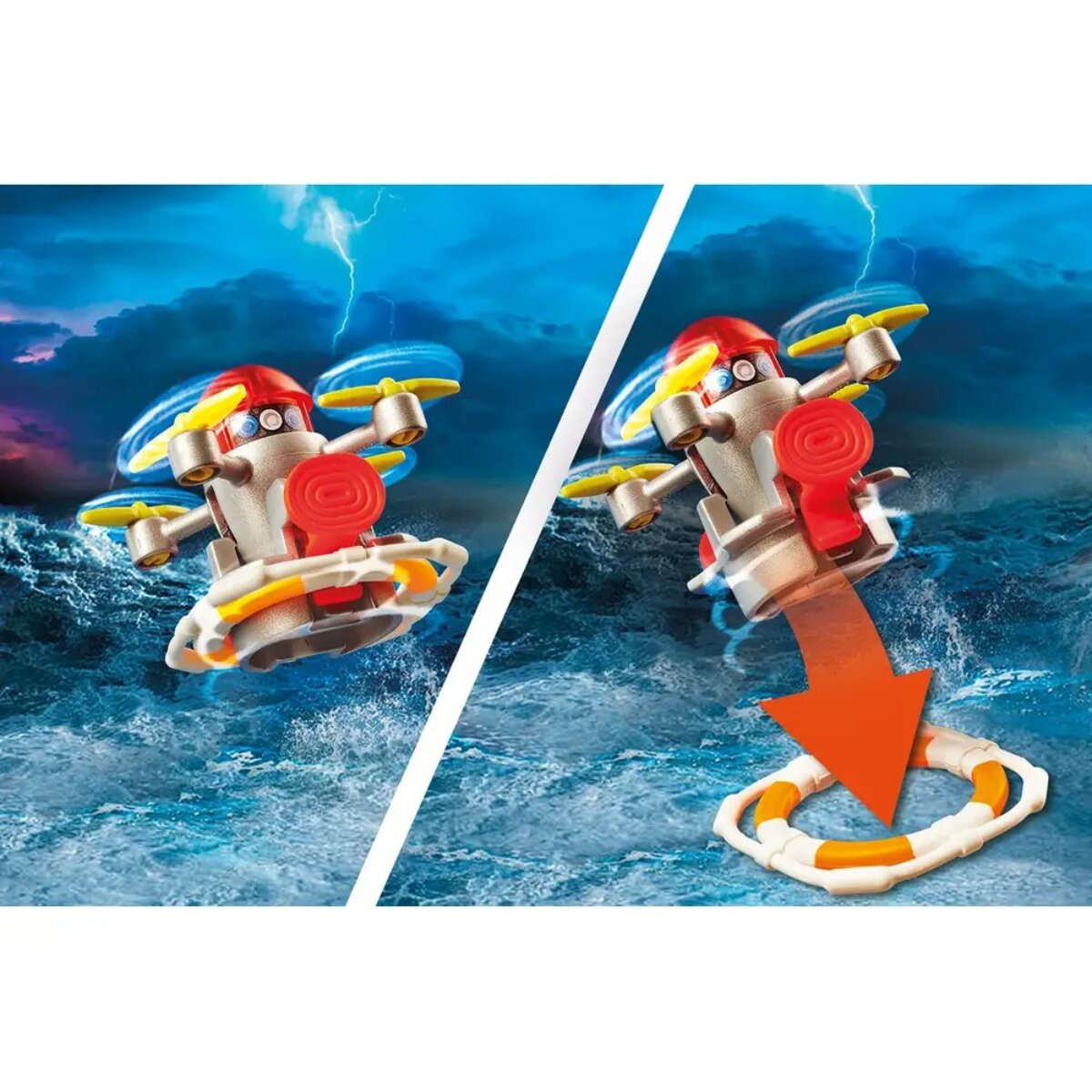 PLAYMOBIL Feuerwehr Set – Rettungseinsatz auf dem Wasser