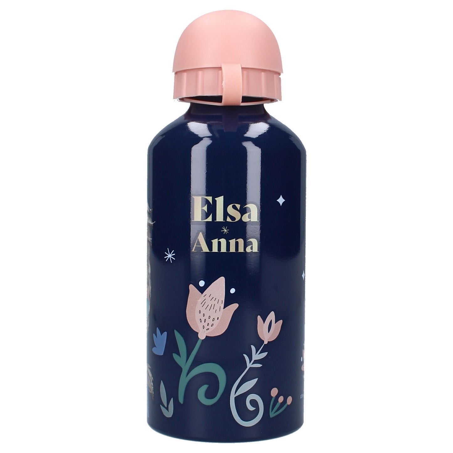 Disney Frozen II 500 ml Wasserflasche – Kinderflasche mit Griff & Strohhalm