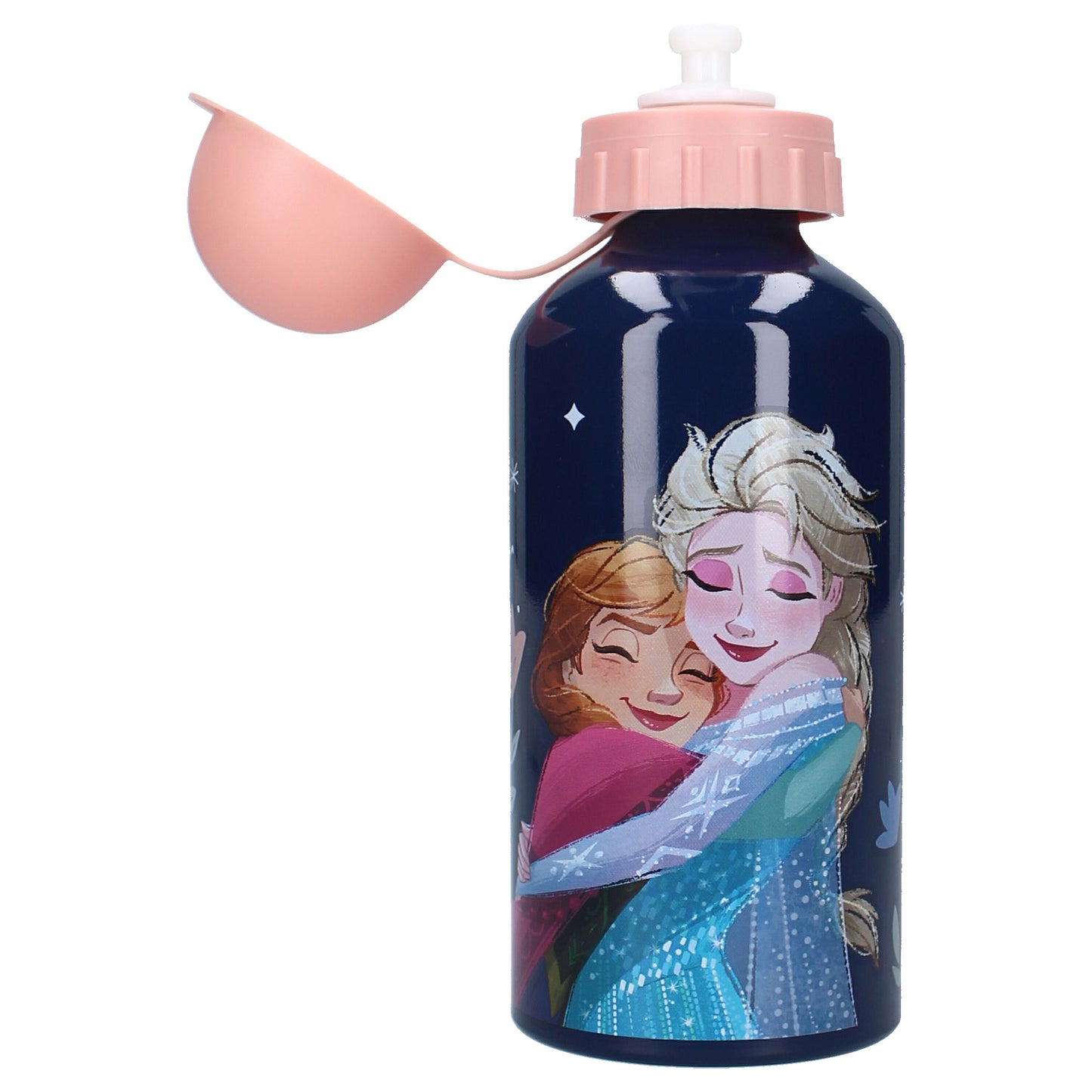 Disney Frozen II 500 ml Wasserflasche – Kinderflasche mit Griff & Strohhalm