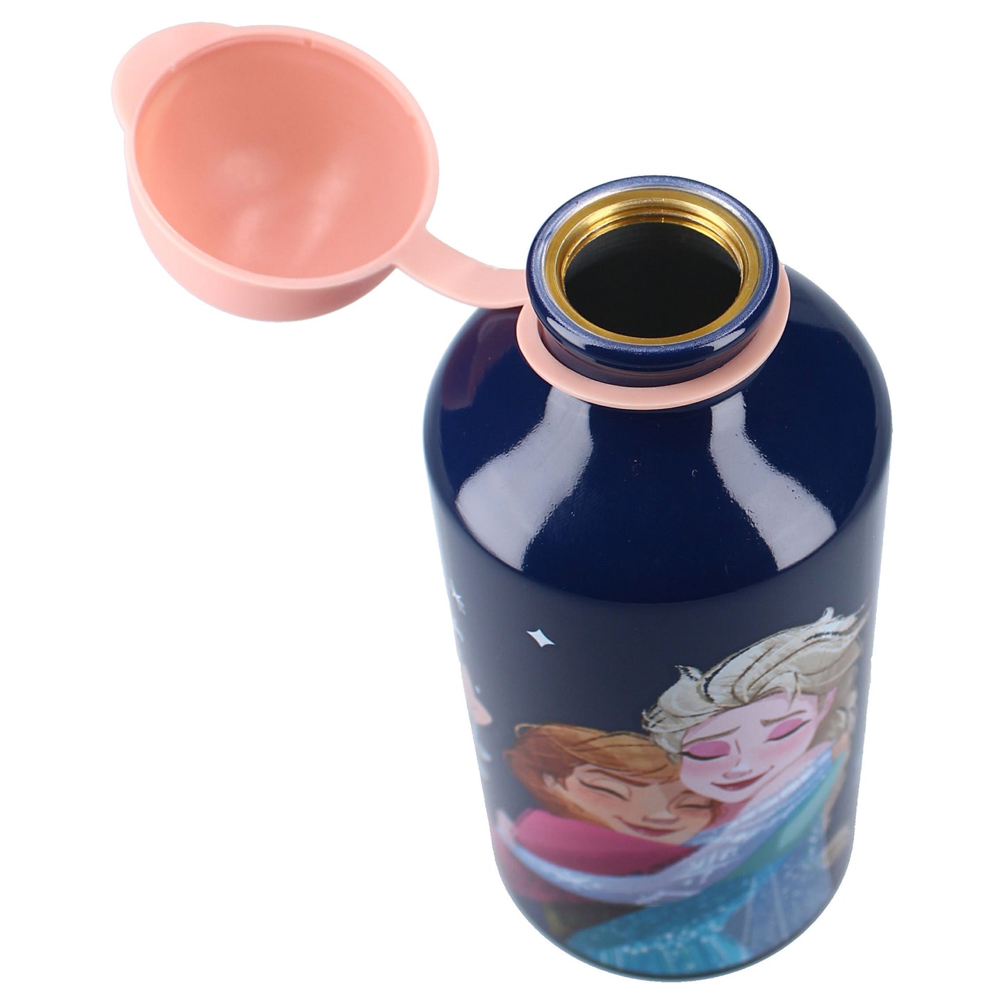 Disney Frozen II 500 ml Wasserflasche – Kinderflasche mit Griff & Strohhalm