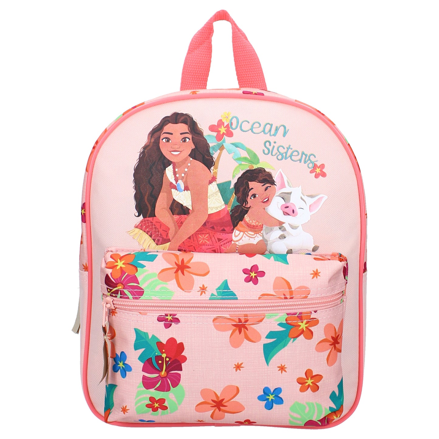 Vaiana Kinder Rucksack – Ocean Sisters Edition, Geräumiges Hauptfach & Vordertasche