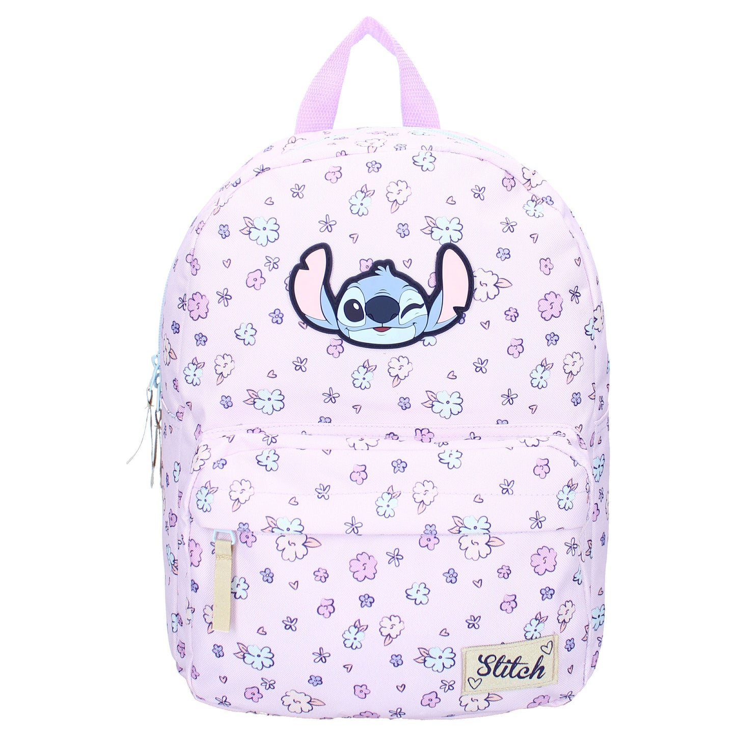 Disney Stitch Rucksack Kinder Blooming Bags Schulrucksack Lila Blumenmotiv