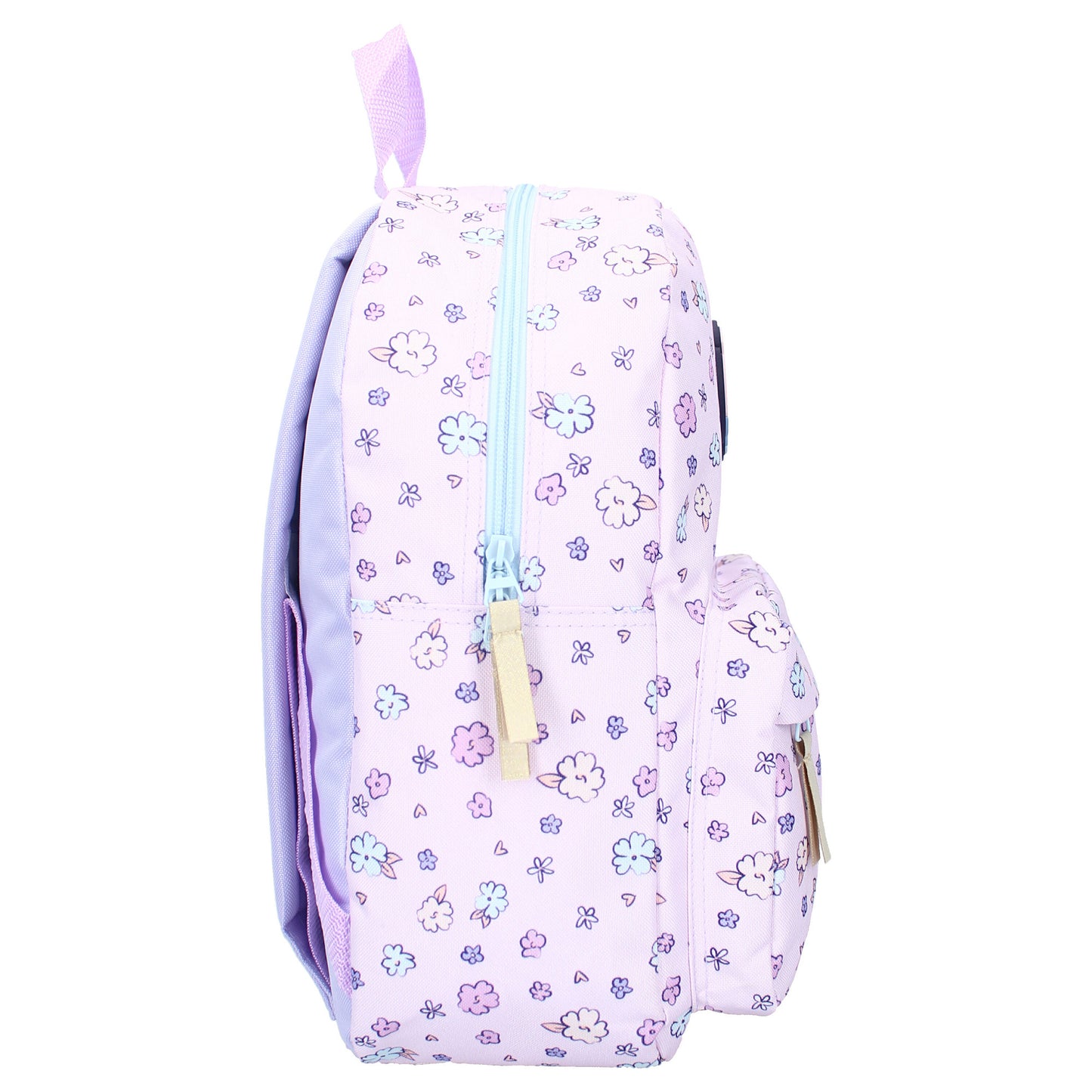Disney Stitch Rucksack Kinder Blooming Bags Schulrucksack Lila Blumenmotiv